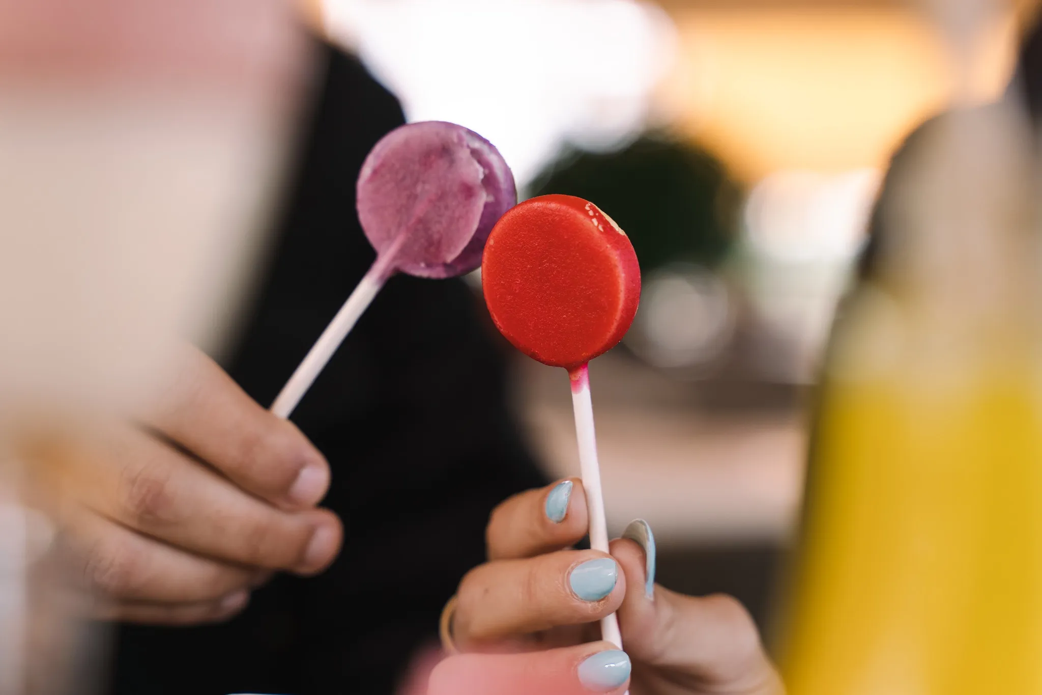 Postre lolypop de la casa