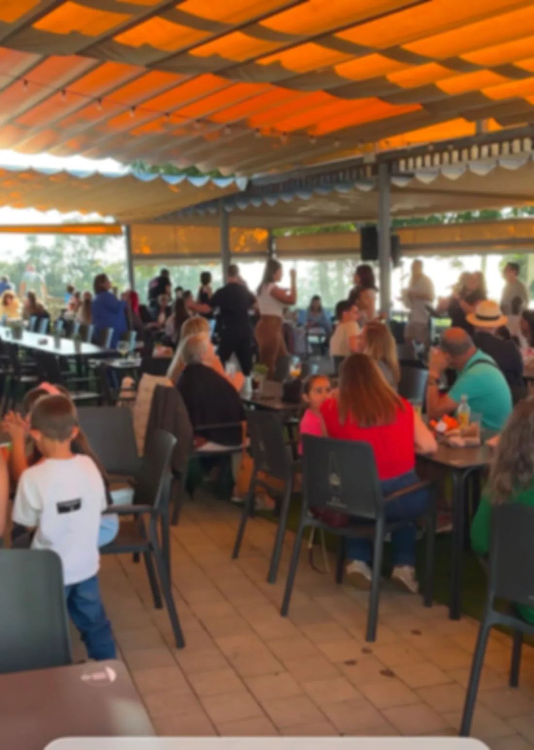 La terraza llena una tarde de música en vivo